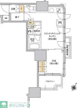グレーシアフィット三軒茶屋の物件間取画像